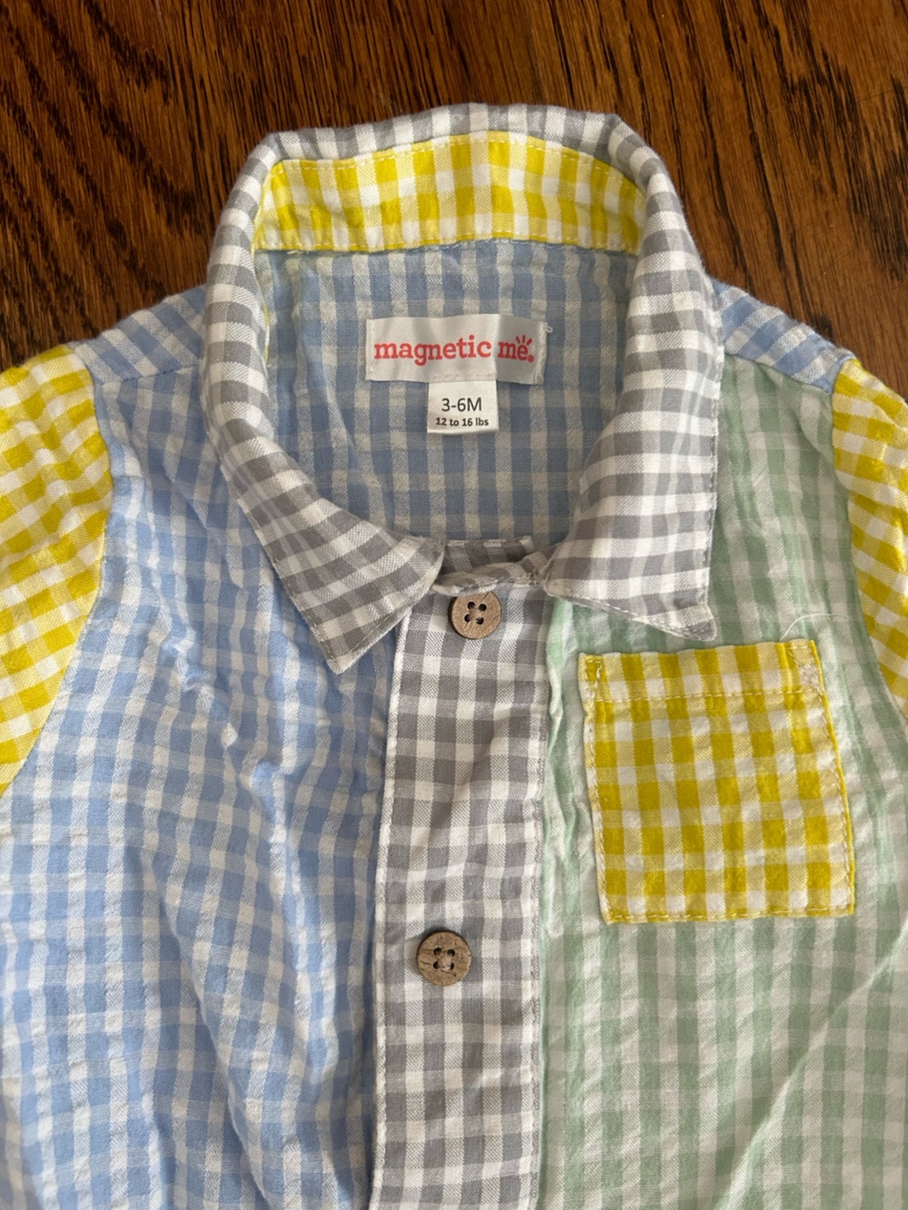 Magnetic Me Gingham Romper - Picture 3 of 3